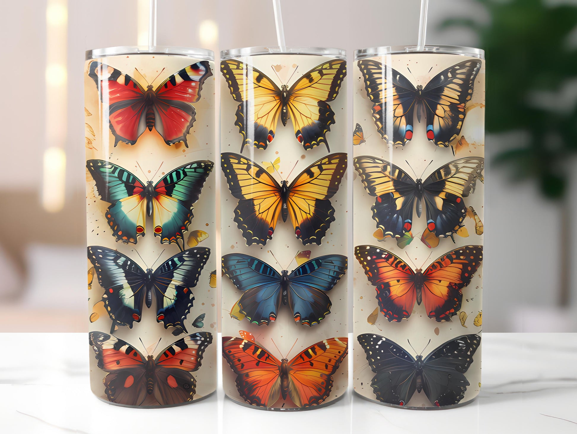 Butterfly Gardens 1 Tumbler Wrap - CraftNest - Digital Crafting and Art