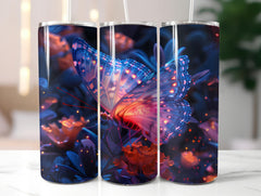 Butterfly Gardens 4 Tumbler Wrap - CraftNest - Digital Crafting and Art