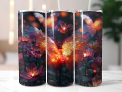 Butterfly Gardens 3 Tumbler Wrap - CraftNest - Digital Crafting and Art