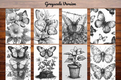 Butterfly Gardens Coloring Books - CraftNest - Digital Crafting and Art