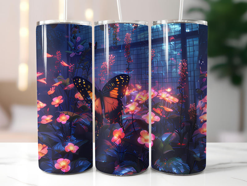 Butterfly Gardens 2 Tumbler Wrap - CraftNest - Digital Crafting and Art