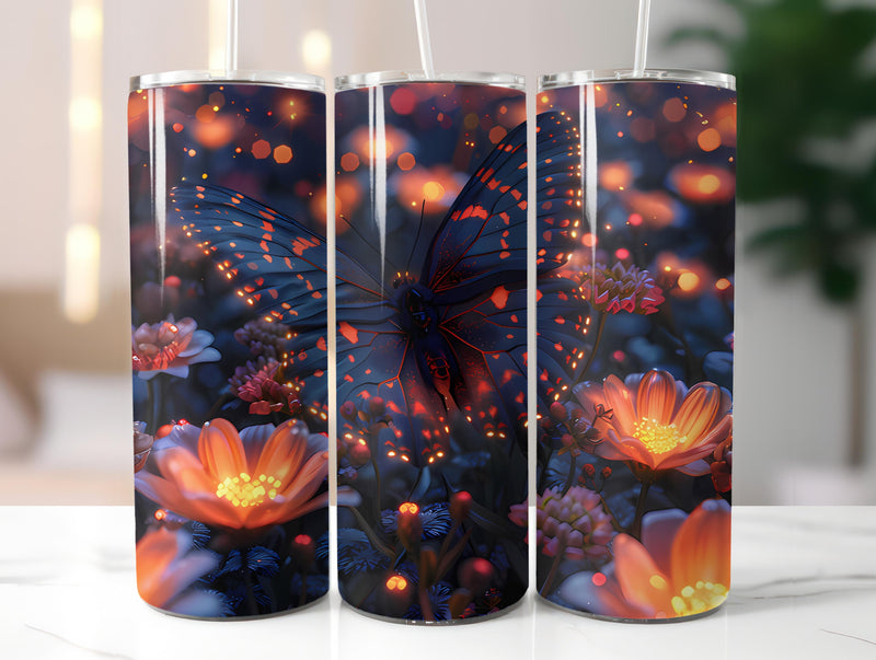 Butterfly Gardens 1 Tumbler Wrap - CraftNest - Digital Crafting and Art