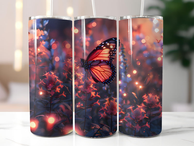 Butterfly Gardens 3 Tumbler Wrap - CraftNest - Digital Crafting and Art