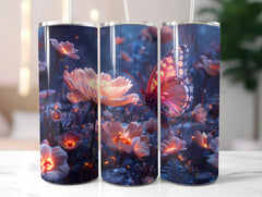 Butterfly Gardens 4 Tumbler Wrap - CraftNest - Digital Crafting and Art