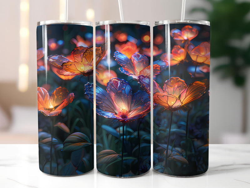 Butterfly Gardens 4 Tumbler Wrap - CraftNest - Digital Crafting and Art