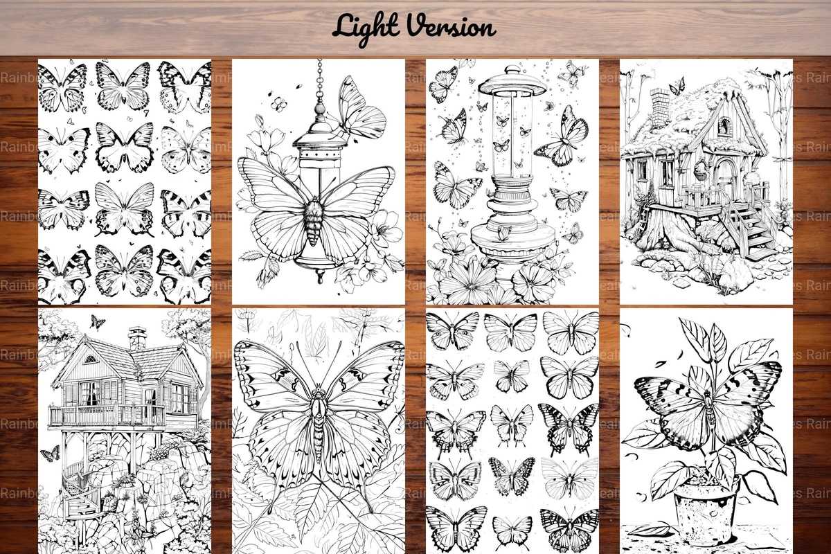 Butterfly Gardens Coloring Books - CraftNest - Digital Crafting and Art