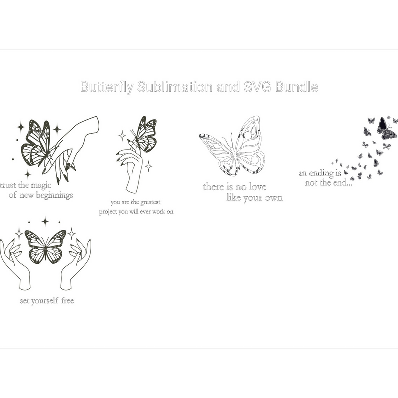 Butterfly SVG Bundle - CraftNest - Digital Crafting and Art