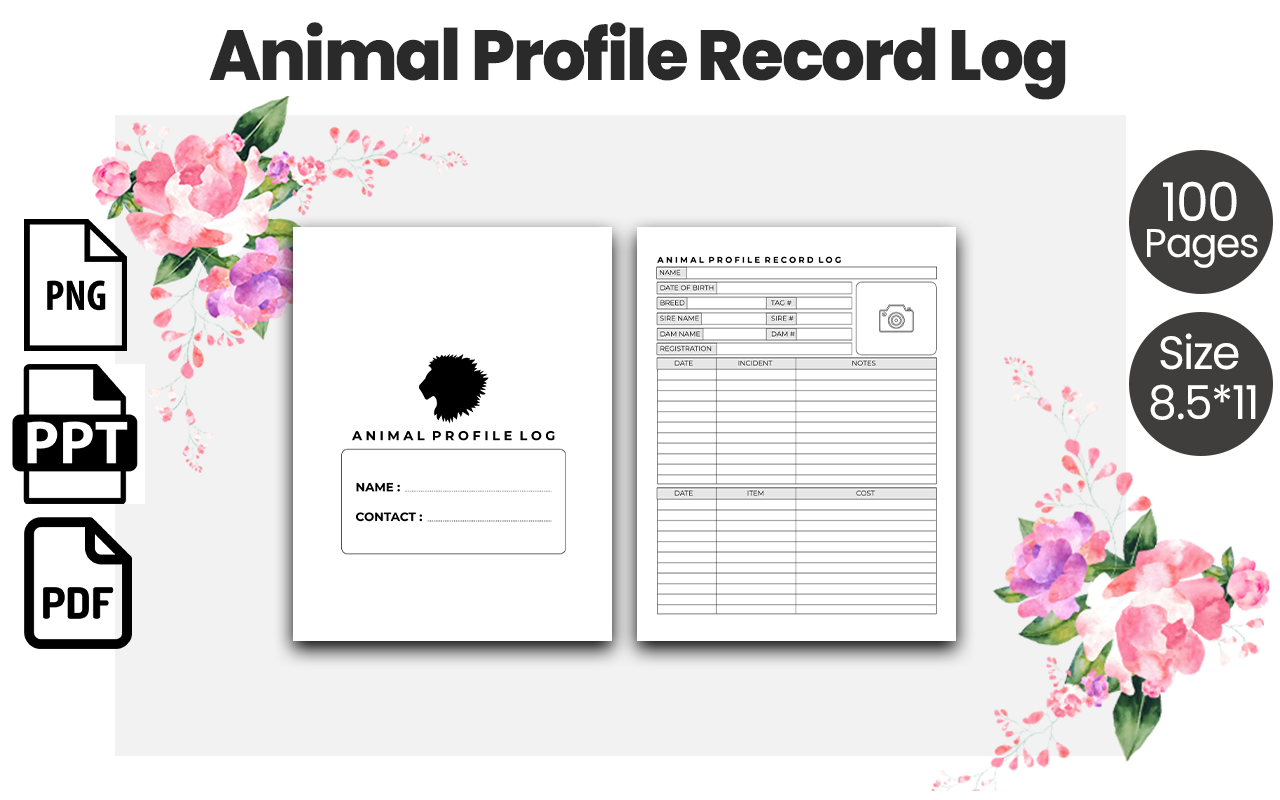 Animal Profile Log Book