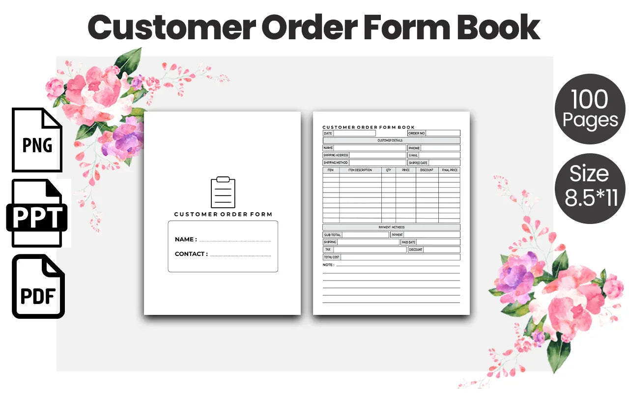 Customer Order Form Planner