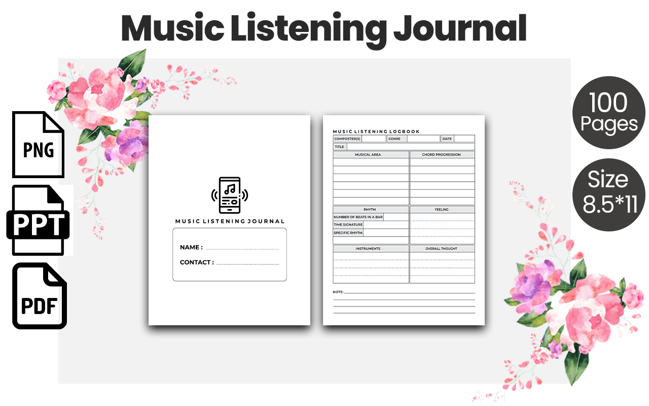 Music Listening Log Book