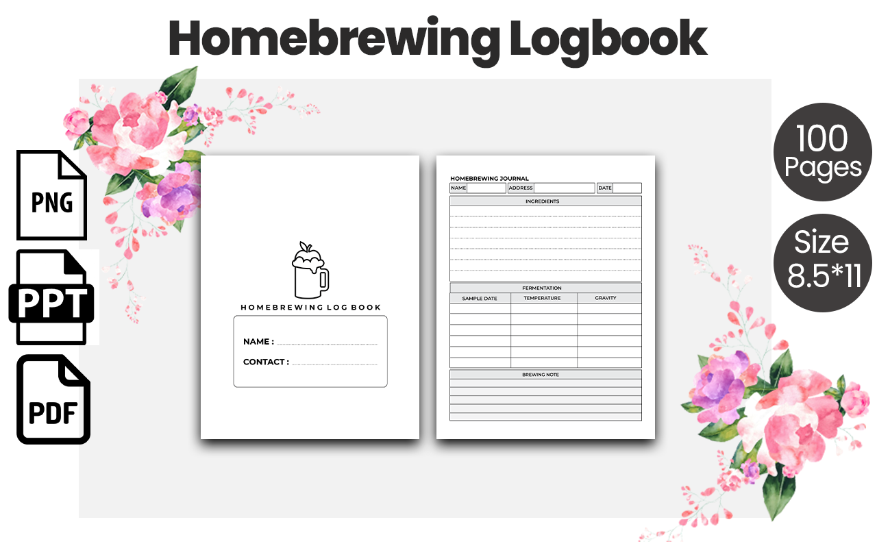 Homebrewing Log Book for Craft Beer Enthusiasts