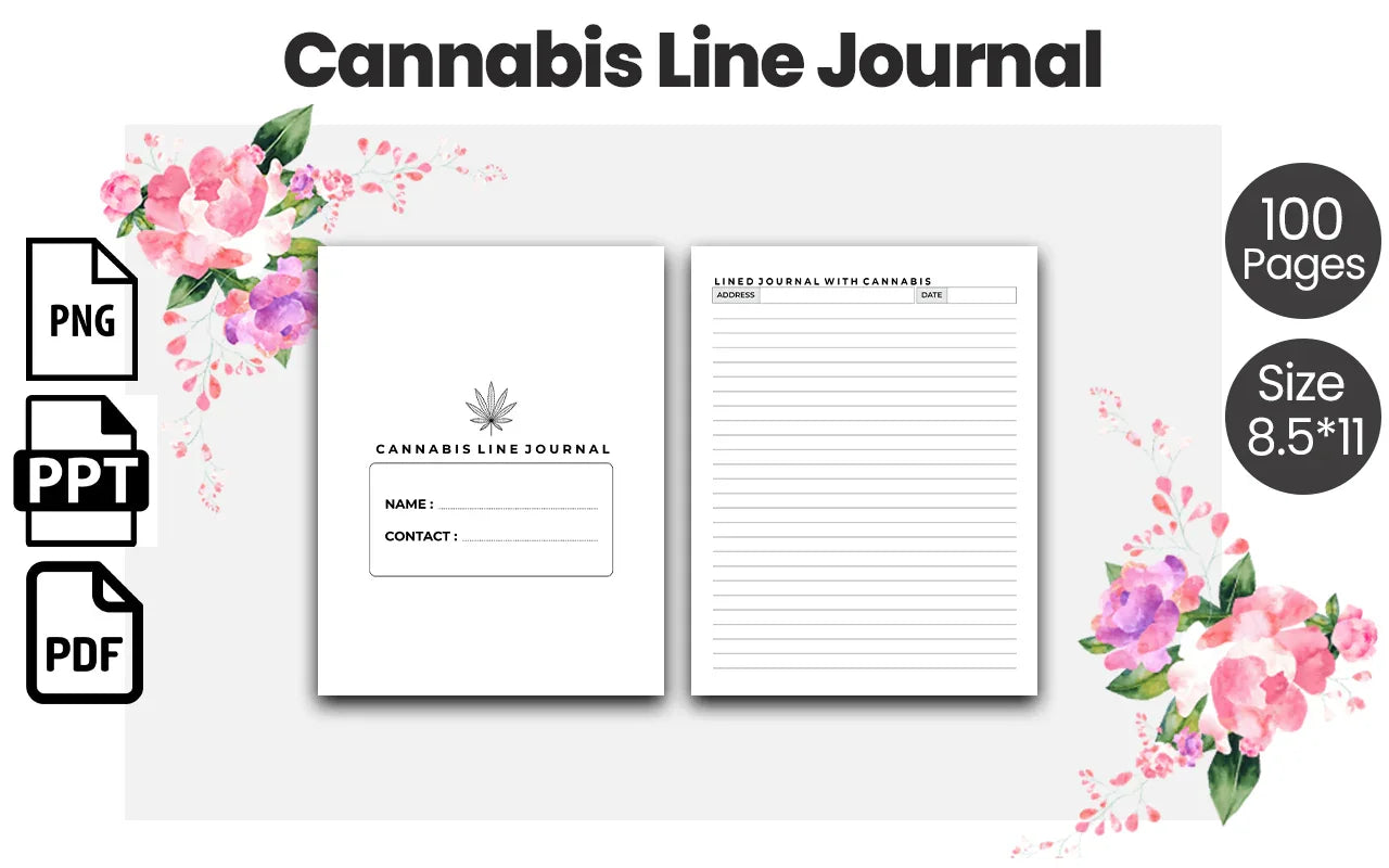 Lined Cannabis Journal