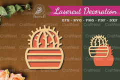 Cactus Laser Cut Decoration Clipart Bundle - CraftNest - Digital Crafting and Art