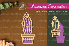 Cactus Laser Cut Decoration Clipart Bundle - CraftNest - Digital Crafting and Art