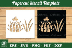 Cactus Papercut Stencil Clipart Bundle - CraftNest - Digital Crafting and Art