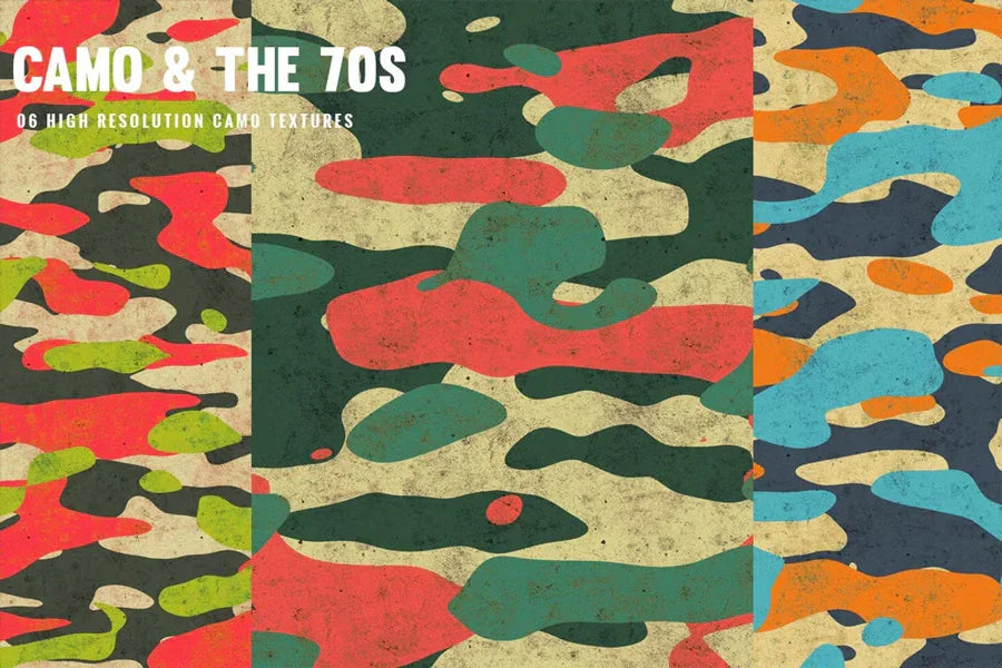 Camo and the 70s - CraftNest - Digital Crafting and Art