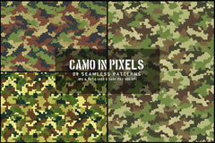 Camo in Pixels - CraftNest - Digital Crafting and Art