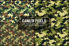 Camo in Pixels - CraftNest - Digital Crafting and Art