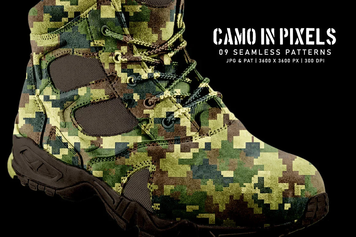 Camo in Pixels - CraftNest - Digital Crafting and Art