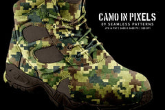 Camo in Pixels - CraftNest - Digital Crafting and Art