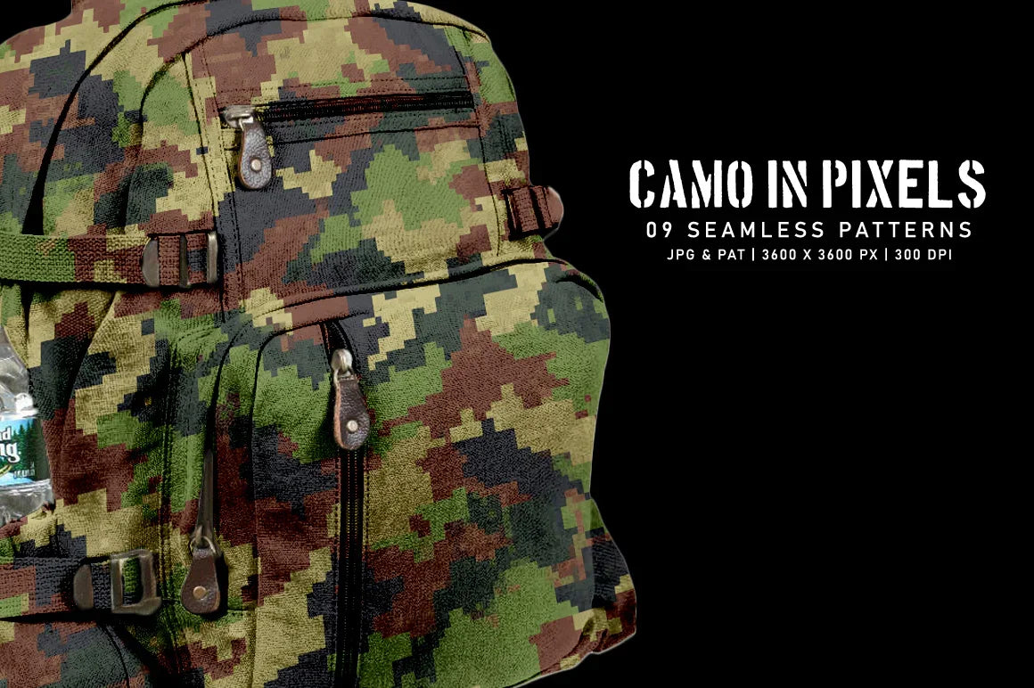 Camo in Pixels - CraftNest - Digital Crafting and Art