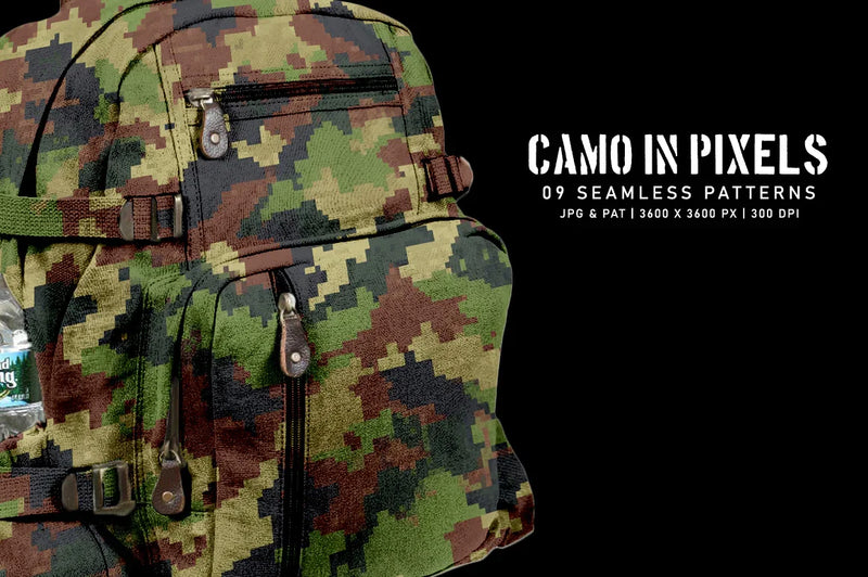 Camo in Pixels - CraftNest - Digital Crafting and Art