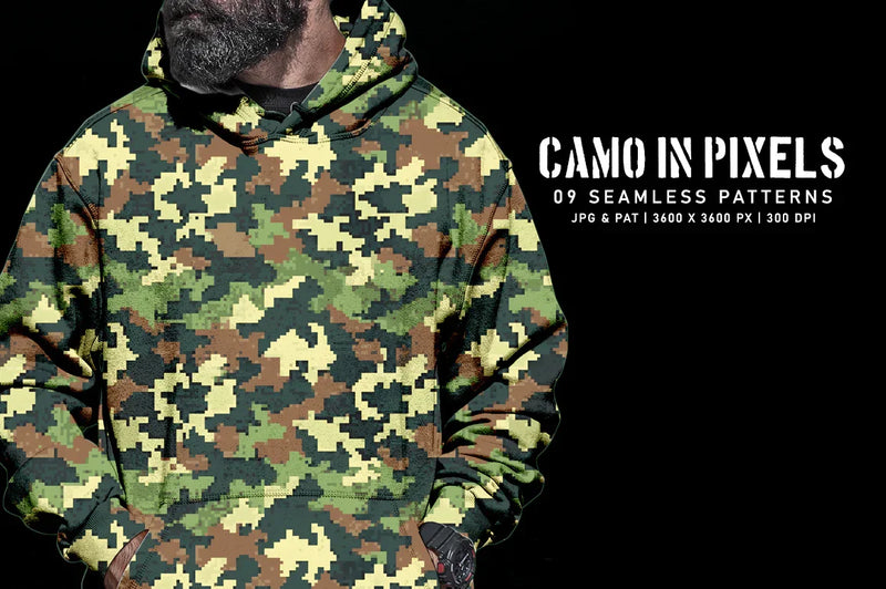 Camo in Pixels - CraftNest - Digital Crafting and Art