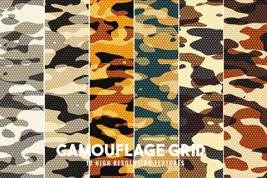 Camouflage Grid - CraftNest - Digital Crafting and Art