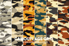 Camouflage Grid - CraftNest - Digital Crafting and Art