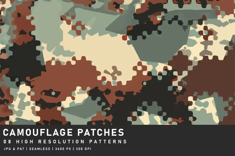 Camouflage Patches - CraftNest - Digital Crafting and Art