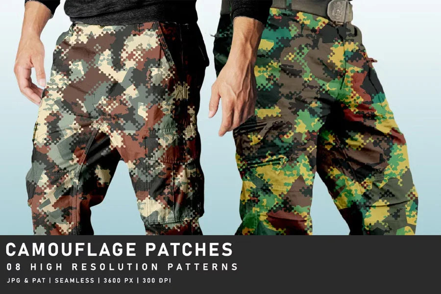 Camouflage Patches - CraftNest - Digital Crafting and Art