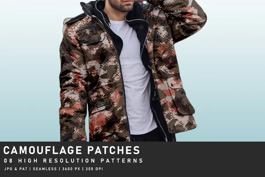 Camouflage Patches - CraftNest - Digital Crafting and Art