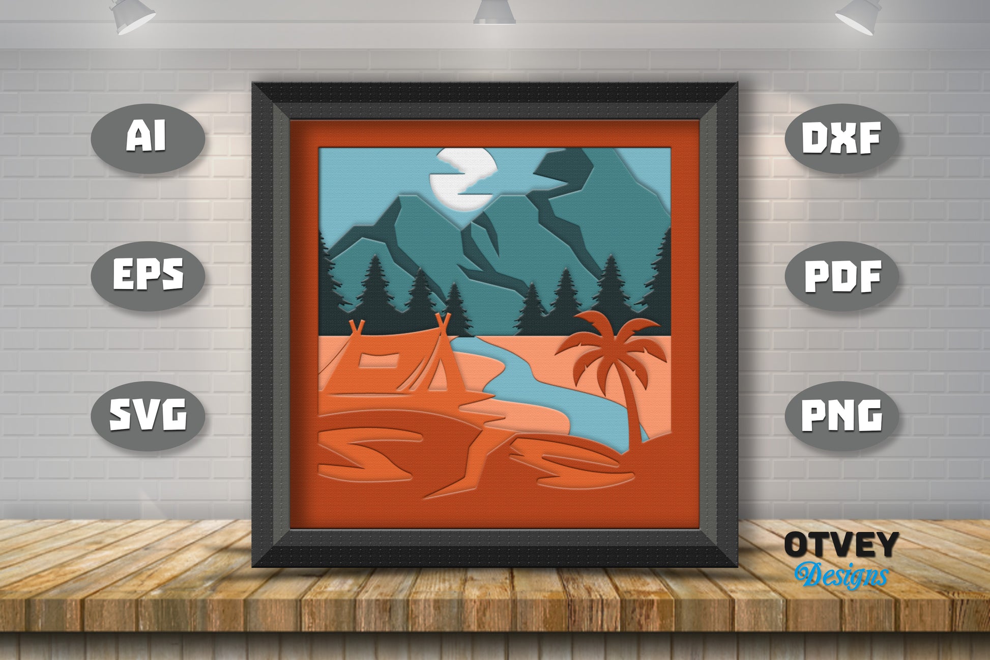 Camping 3D Shadowbox Layered SVG Bundle 1 - CraftNest - Digital Crafting and Art