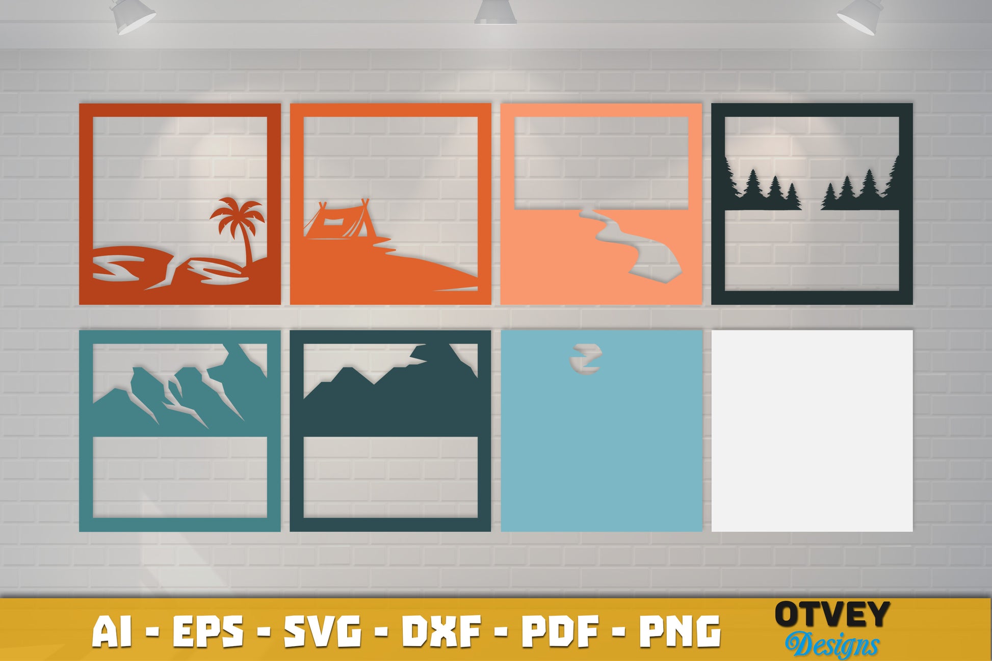 Camping 3D Shadowbox Layered SVG Bundle 1 - CraftNest - Digital Crafting and Art