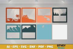 Camping 3D Shadowbox Layered SVG Bundle 1 - CraftNest - Digital Crafting and Art