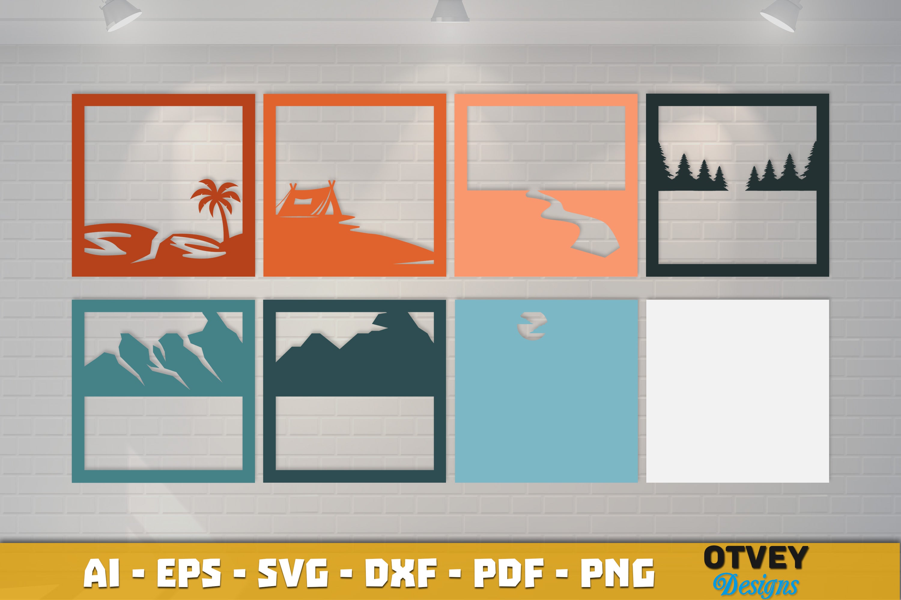 Camping 3D Shadowbox Layered SVG Bundle 1 - CraftNest - Digital Crafting and Art