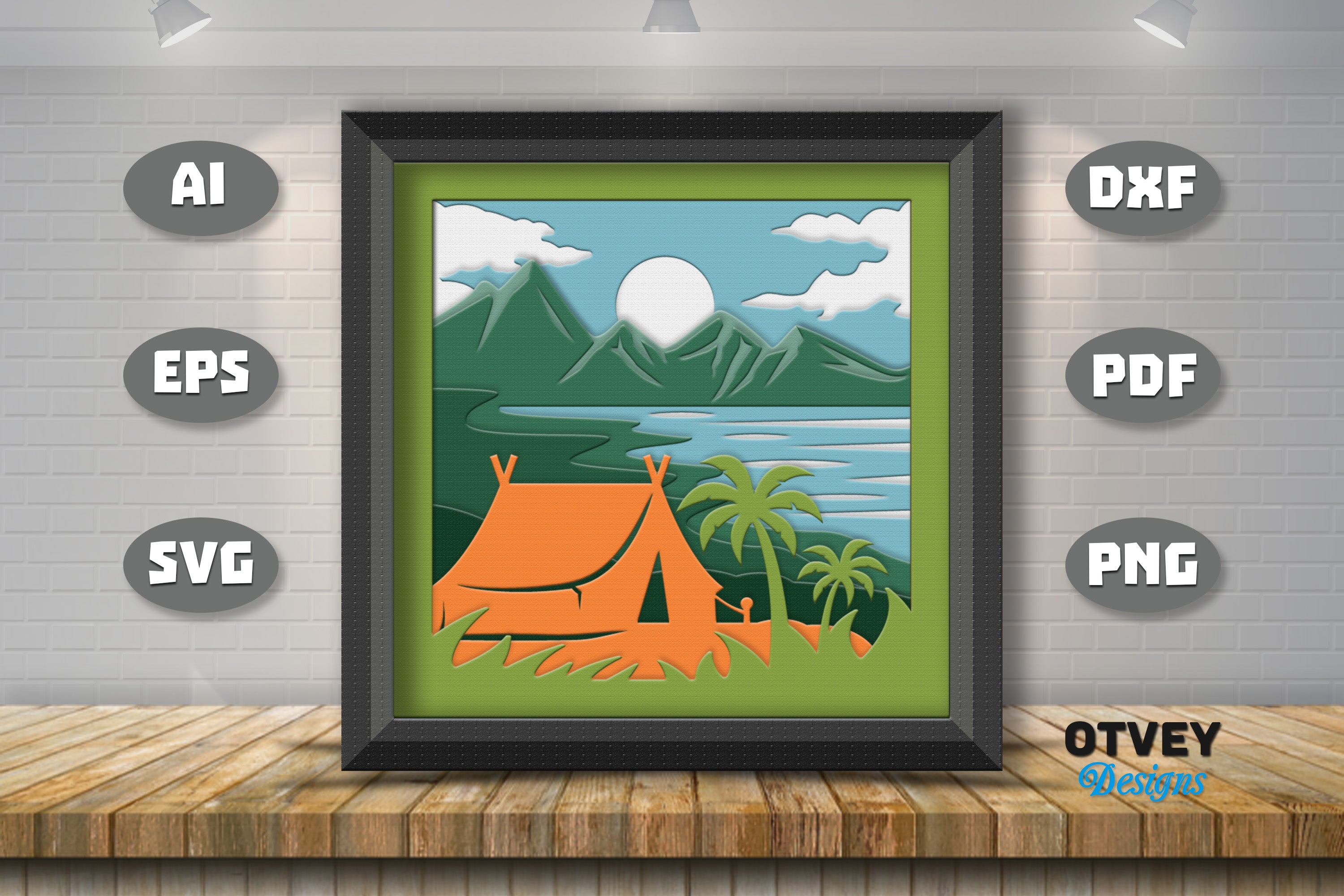 Camping 3D Shadowbox Layered SVG Bundle 2 - CraftNest - Digital Crafting and Art