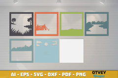 Camping 3D Shadowbox Layered SVG Bundle 3 - CraftNest - Digital Crafting and Art