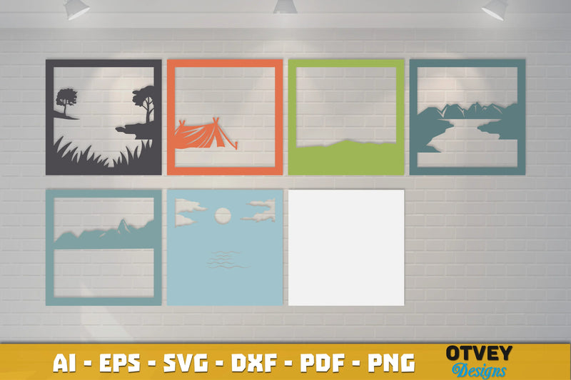Camping 3D Shadowbox Layered SVG Bundle 3 - CraftNest - Digital Crafting and Art
