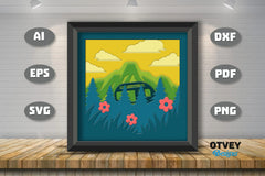 Camping 3D Shadowbox Layered SVG Bundle 4 - CraftNest - Digital Crafting and Art