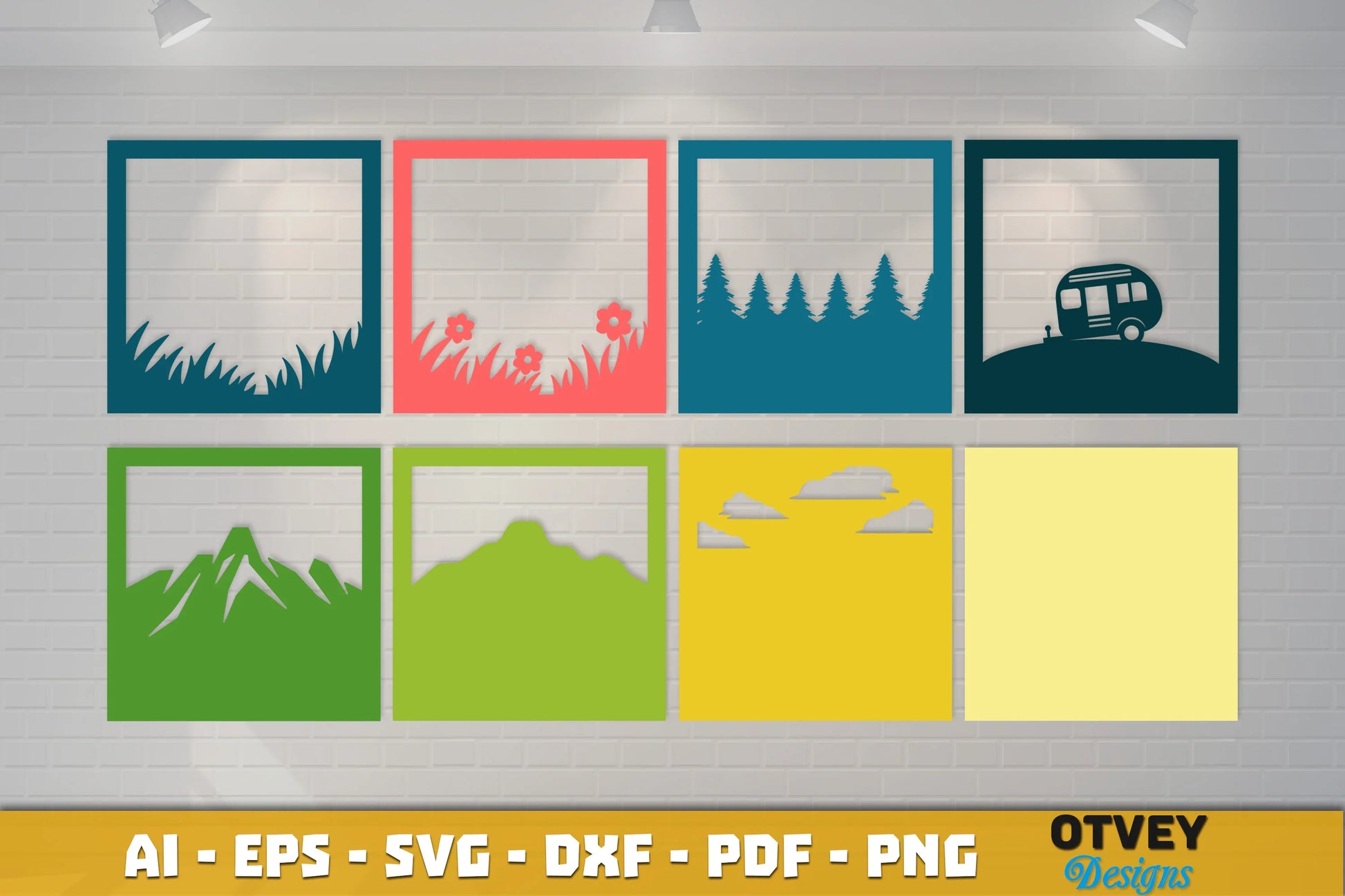 Camping 3D Shadowbox Layered SVG Bundle 4 - CraftNest - Digital Crafting and Art
