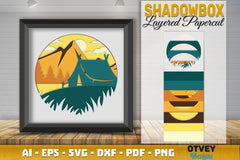 Camping 3D Shadowbox Layered SVG Bundle 5 - CraftNest - Digital Crafting and Art