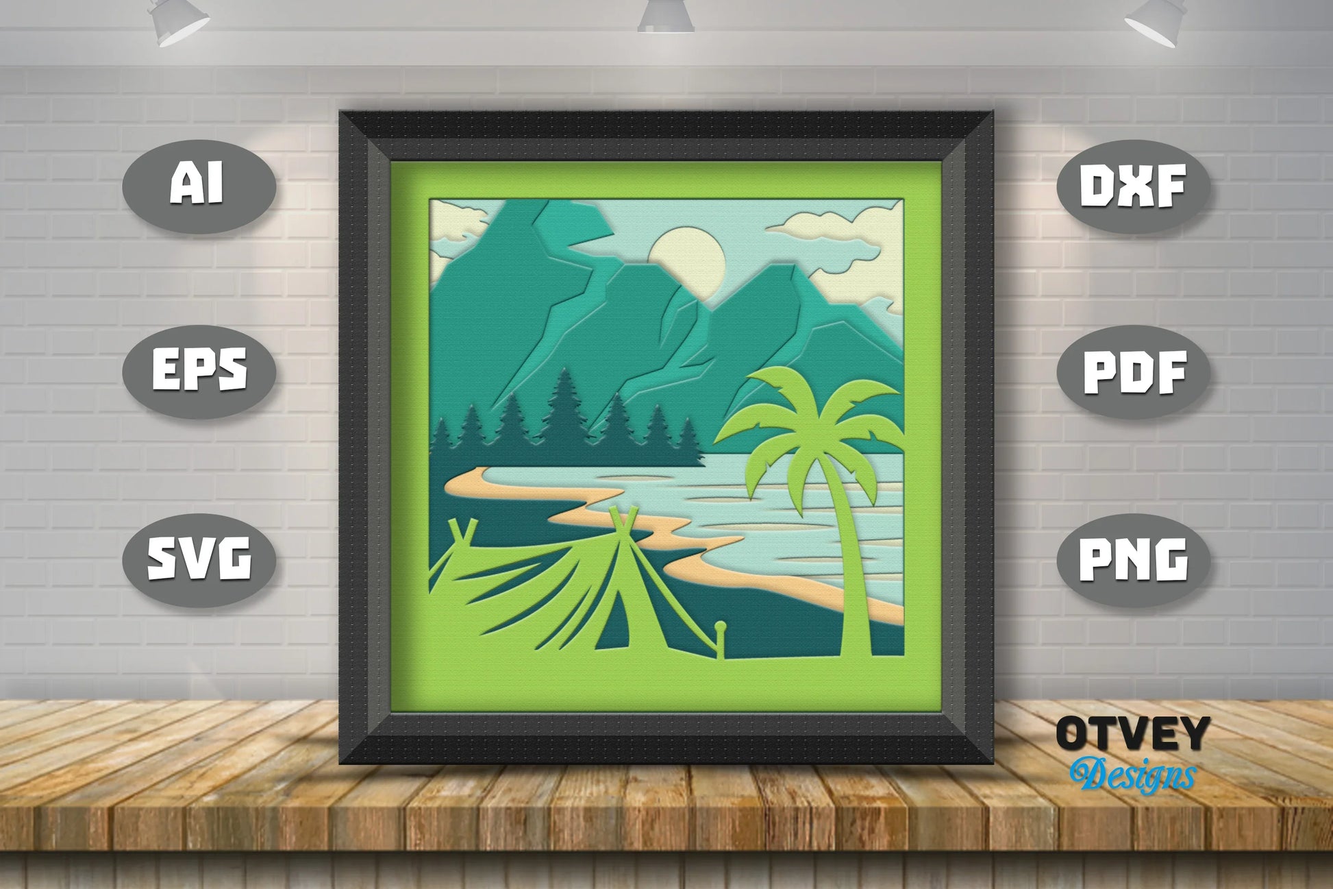 Camping 3D Shadowbox Layered SVG Bundle 6 - CraftNest - Digital Crafting and Art