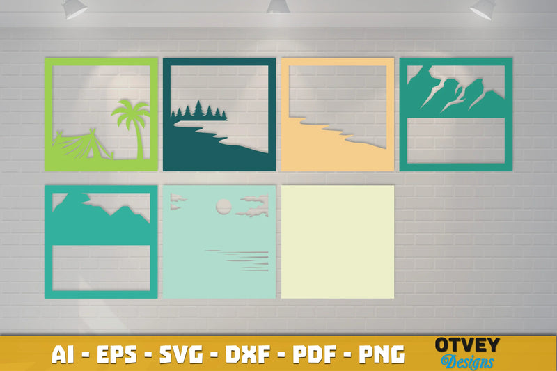Camping 3D Shadowbox Layered SVG Bundle 6 - CraftNest - Digital Crafting and Art