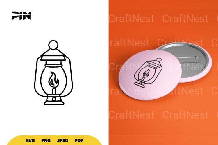 Camping Lantern SVG Bundle Clipart - CraftNest - Digital Crafting and Art