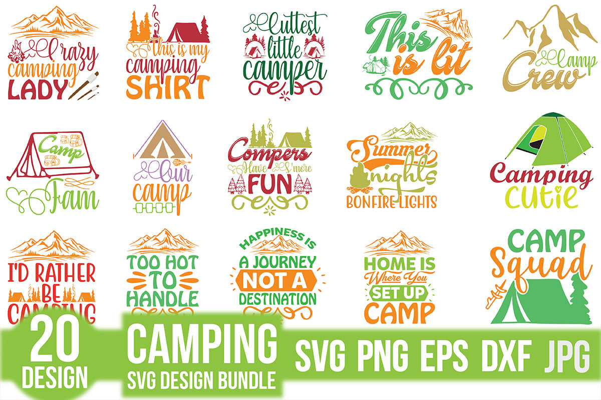 Camping SVG Bundle 10 - CraftNest - Digital Crafting and Art