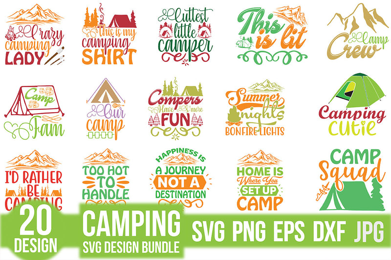 Camping SVG Bundle 10 - CraftNest - Digital Crafting and Art