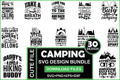 Camping SVG Bundle 7 - CraftNest - Digital Crafting and Art