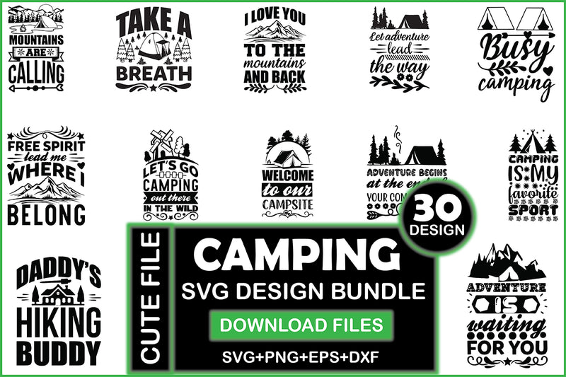 Camping SVG Bundle 7 - CraftNest - Digital Crafting and Art