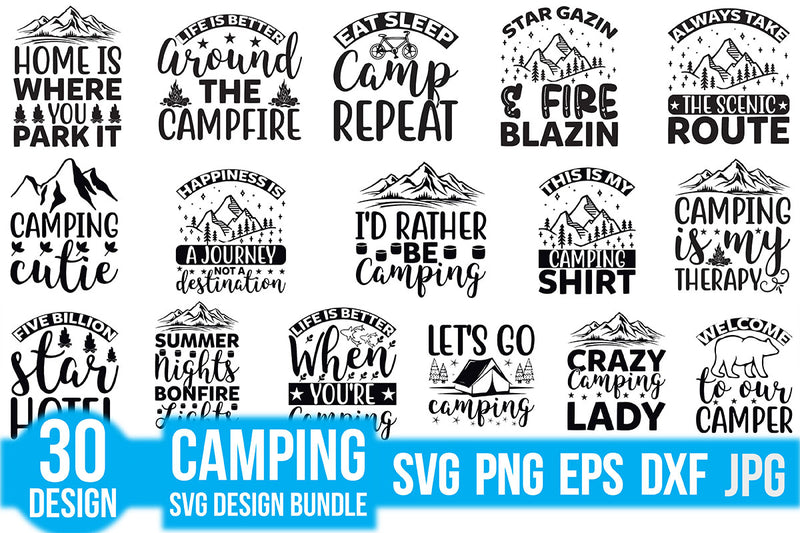 Camping SVG Bundle 8 - CraftNest - Digital Crafting and Art